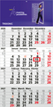 4-Monatskalender Einblatt Mega 4 A Schrift klassisch