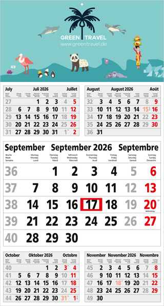 5-Monatskalender Budget 5 Bestseller (Einblatt)