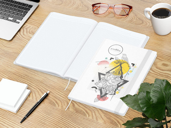 Notizbuch Match-Book White A4 Natura Bestseller