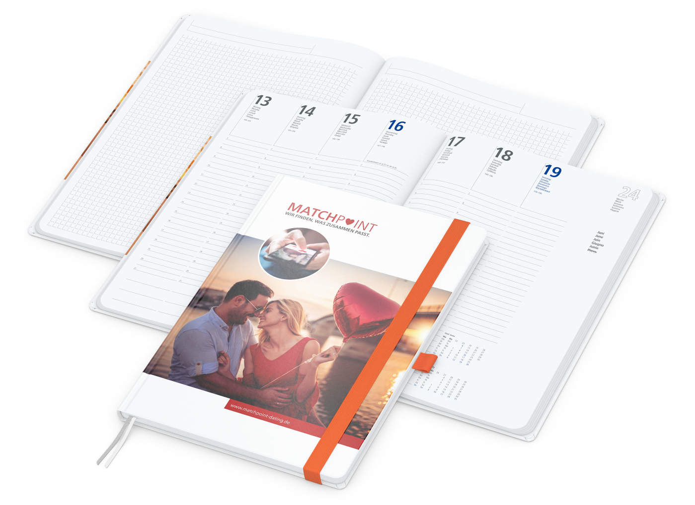 Wochenplaner Match-Hybrid White A4 Cover-Star Bestseller