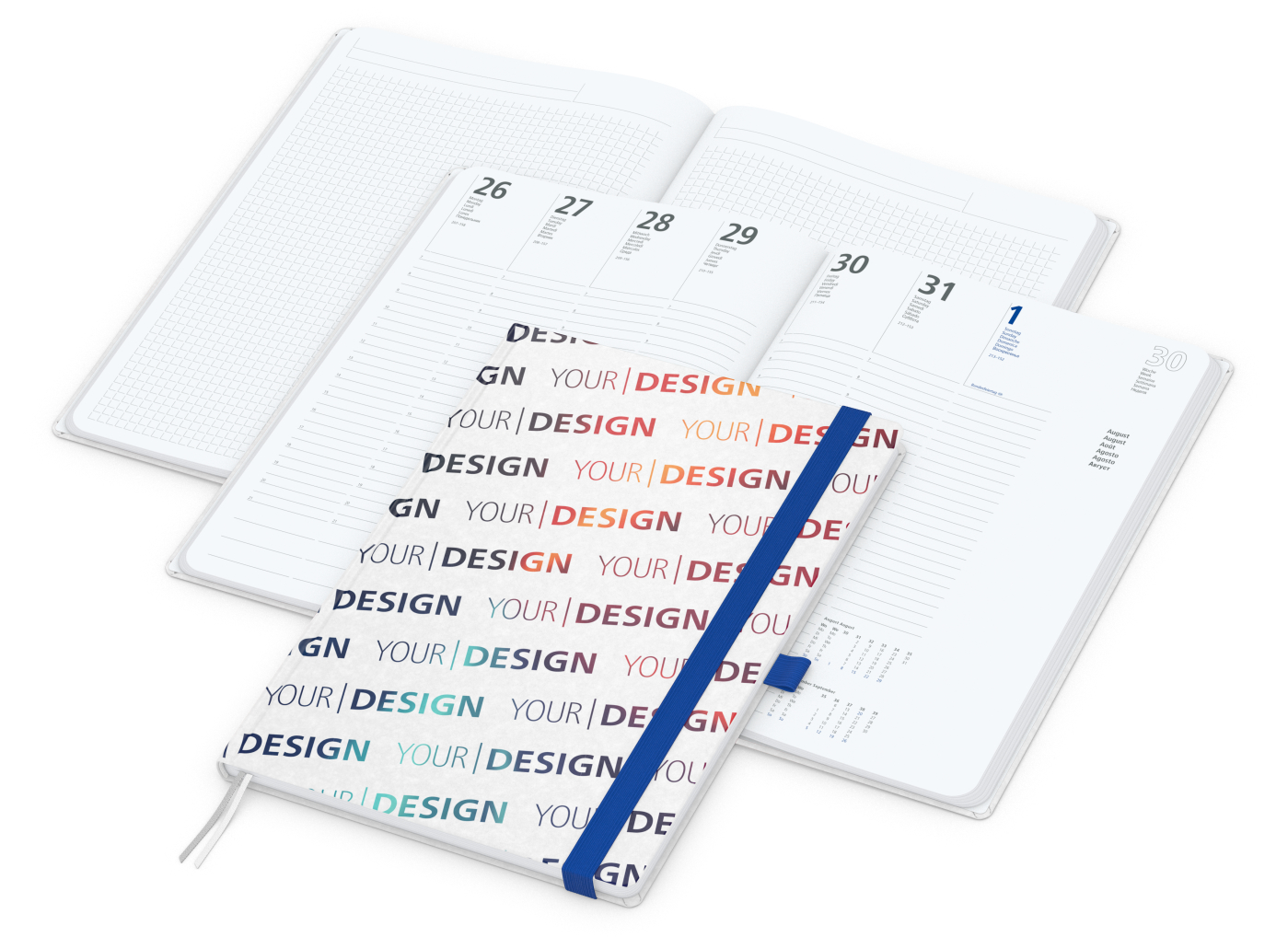 Wochenplaner Match-Hybrid White A4 Natura Bestseller