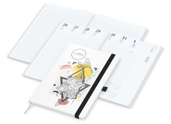 Wochenplaner Match-Hybrid White A4 Natura Bestseller