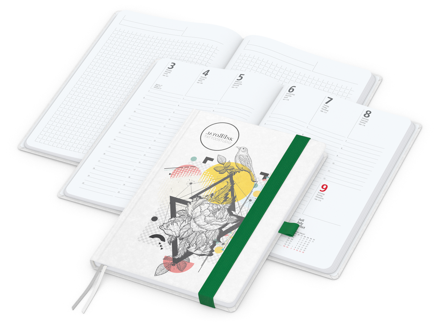 Wochenplaner Match-Hybrid White A5 Natura Bestseller