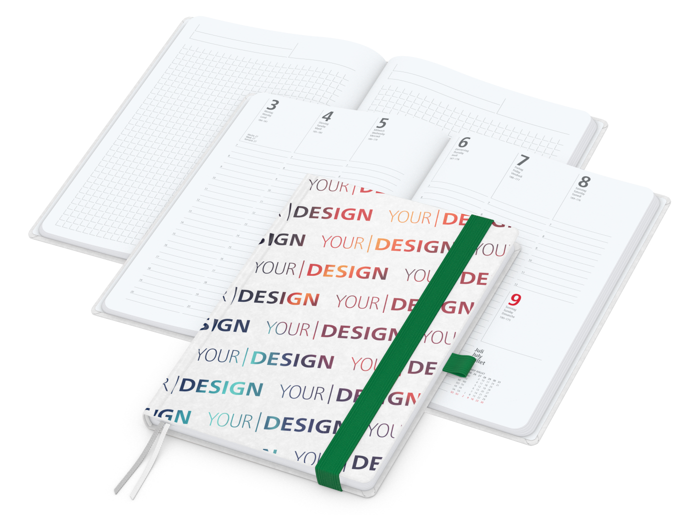 Wochenplaner Match-Hybrid White A5 Natura Bestseller