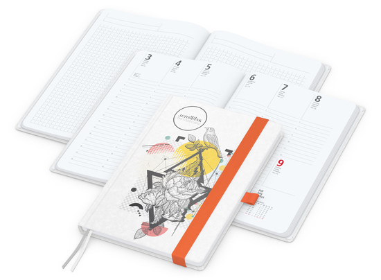 Wochenplaner Match-Hybrid White A5 Natura Bestseller