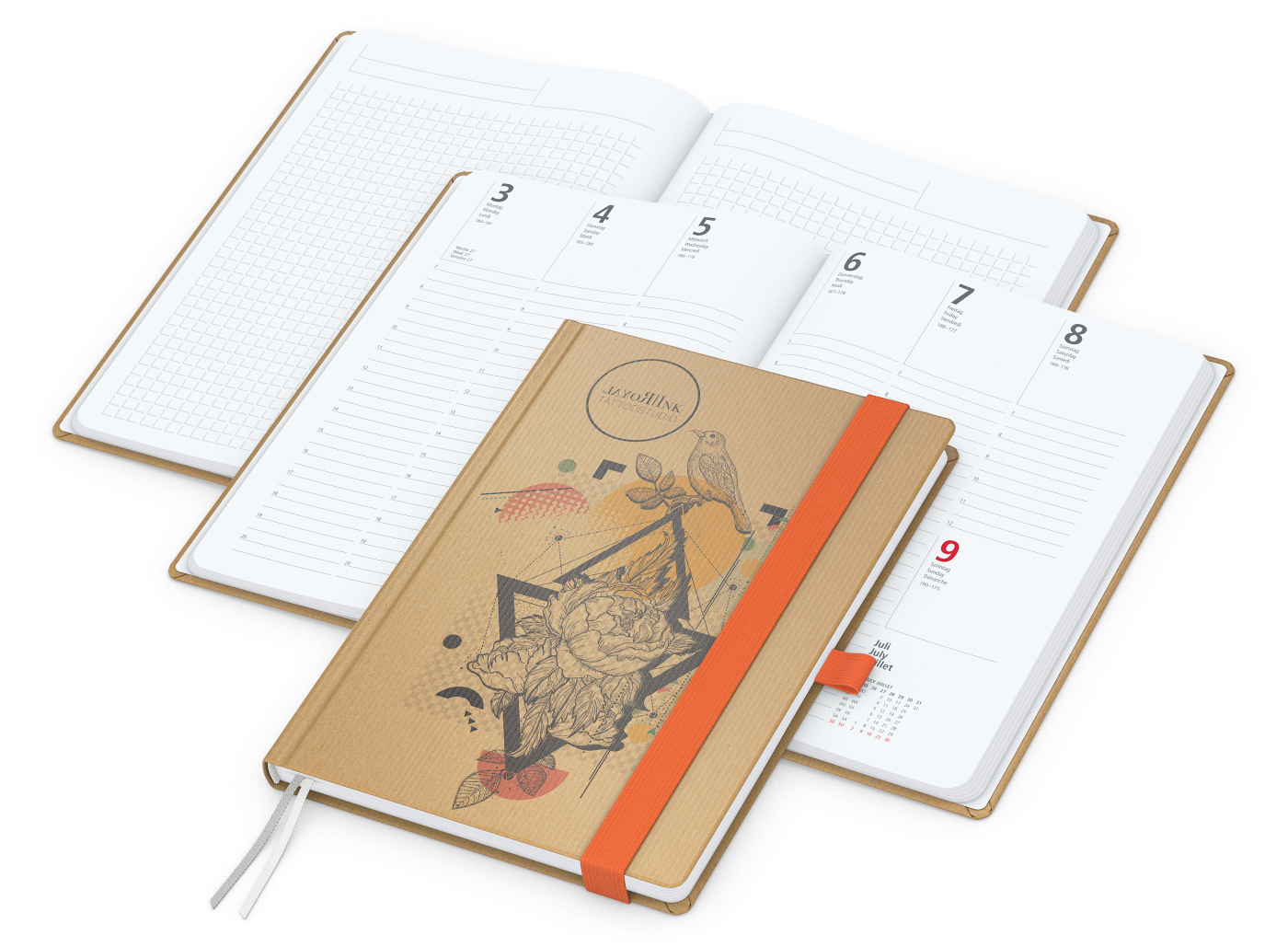 Wochenplaner Match-Hybrid White A5 Natura Bestseller