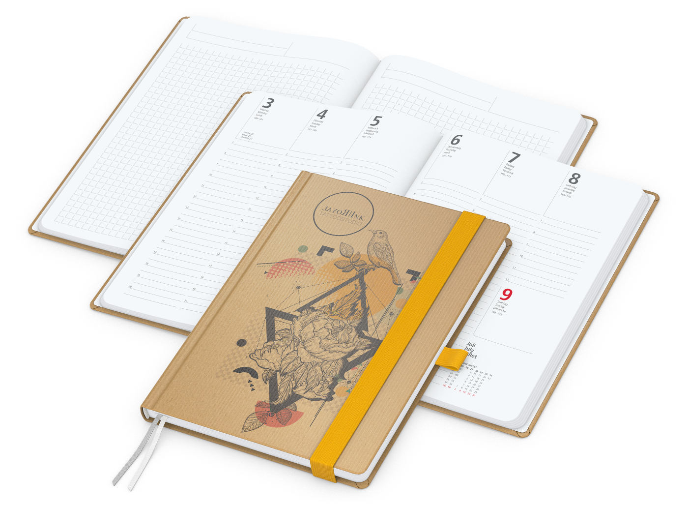 Wochenplaner Match-Hybrid White A5 Natura Bestseller