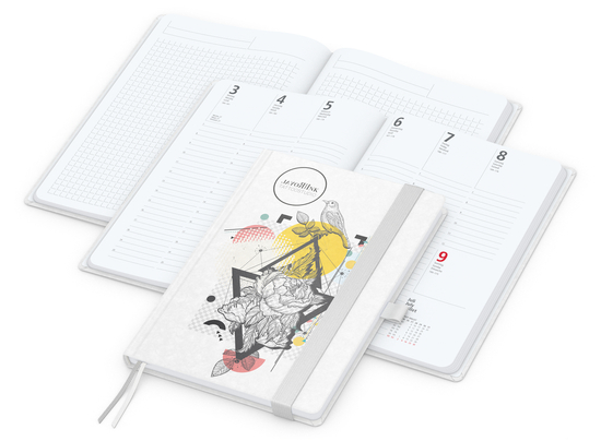 Wochenplaner Match-Hybrid White A5 Natura Bestseller