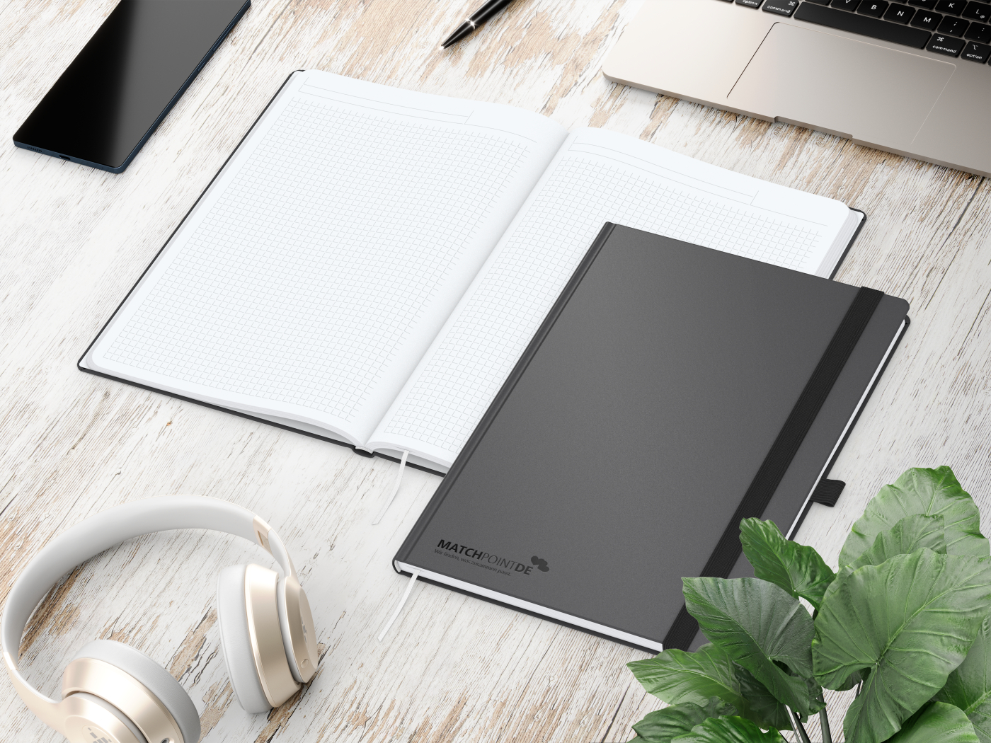 Notizbuch Vision-Book White A4 Bestseller inkl. Prägung