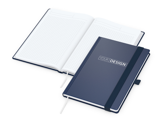 Notizbuch Vision-Book White A5 Bestseller inkl. Prägung