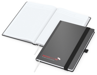 Notizbuch Vision-Book White A5 Bestseller inkl. Siebdruck-Digital