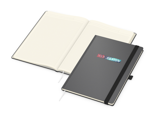 Notizbuch Vision-Book Creme A4 Bestseller inkl. Siebdruck-Digital