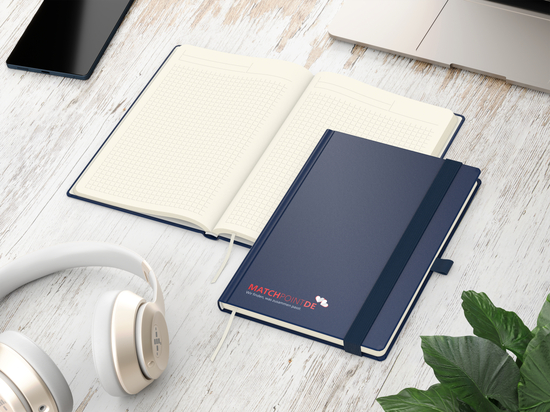 Notizbuch Vision-Book Creme A5 Bestseller inkl. Siebdruck-Digital