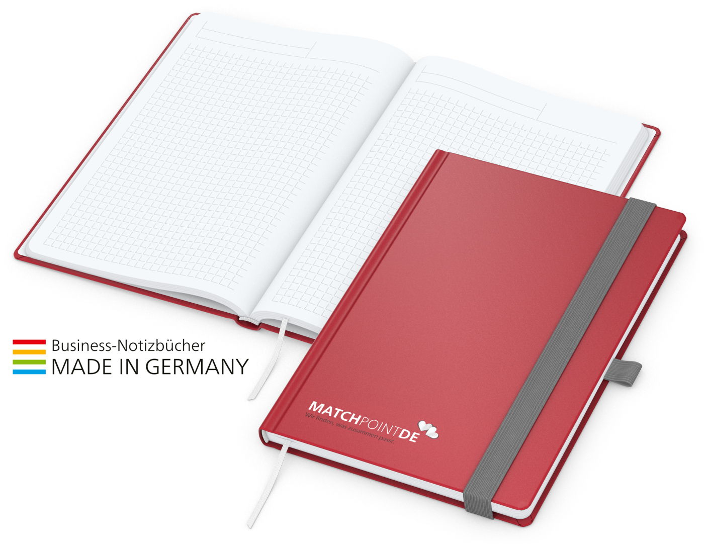 Notizbuch Vision-Book EXPRESS Kunstleder-Hardcover matt-farbig