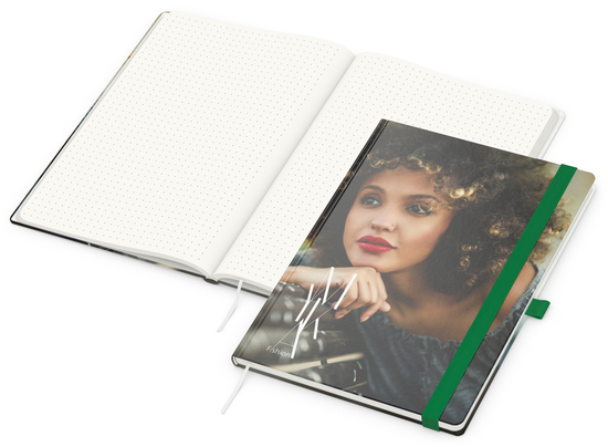 Notizbuch Match-Book RECYCLING Hardcover individuell bedruckt