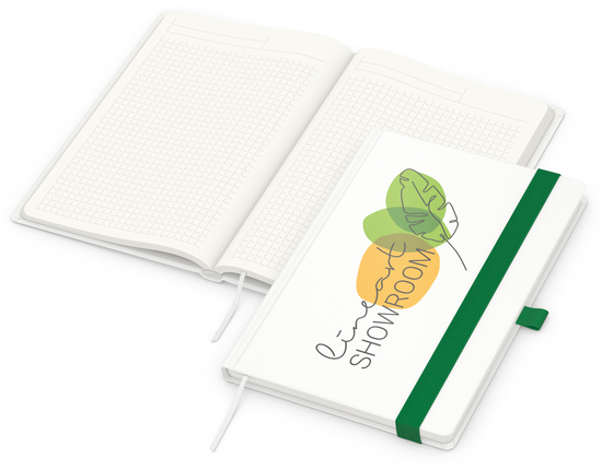 Notizbuch Match-Book RECYCLING Hardcover individuell bedruckt