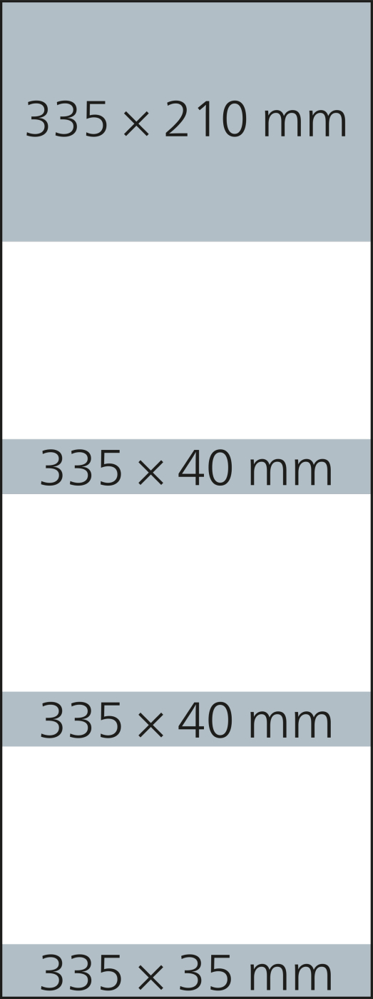 3-Monatskalender Mehrblock Maxi 3 Post Extra-Breite 335 mm