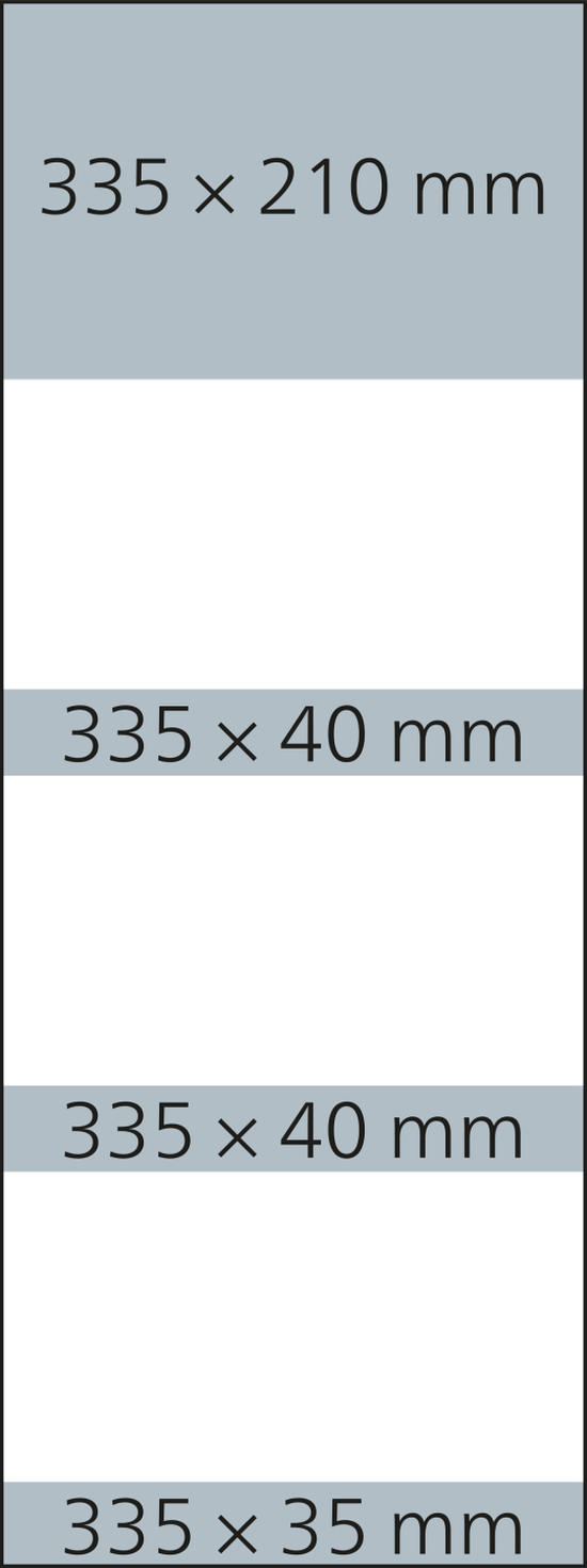 3-Monatskalender Mehrblock Maxi 3 Post Extra-Breite 335 mm