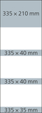 3-Monatskalender Mehrblock Maxi 3 Post Extra-Breite 335 mm