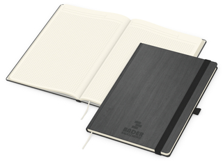 Notizbuch Mind-Book Kunstleder-Hardcover genarbt-farbig
