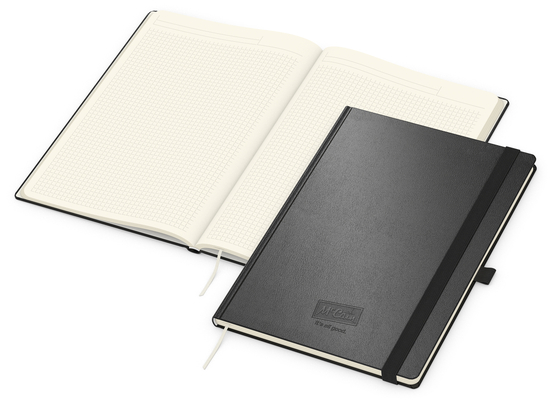 Notizbuch Mind-Book Kunstleder-Hardcover genarbt-farbig