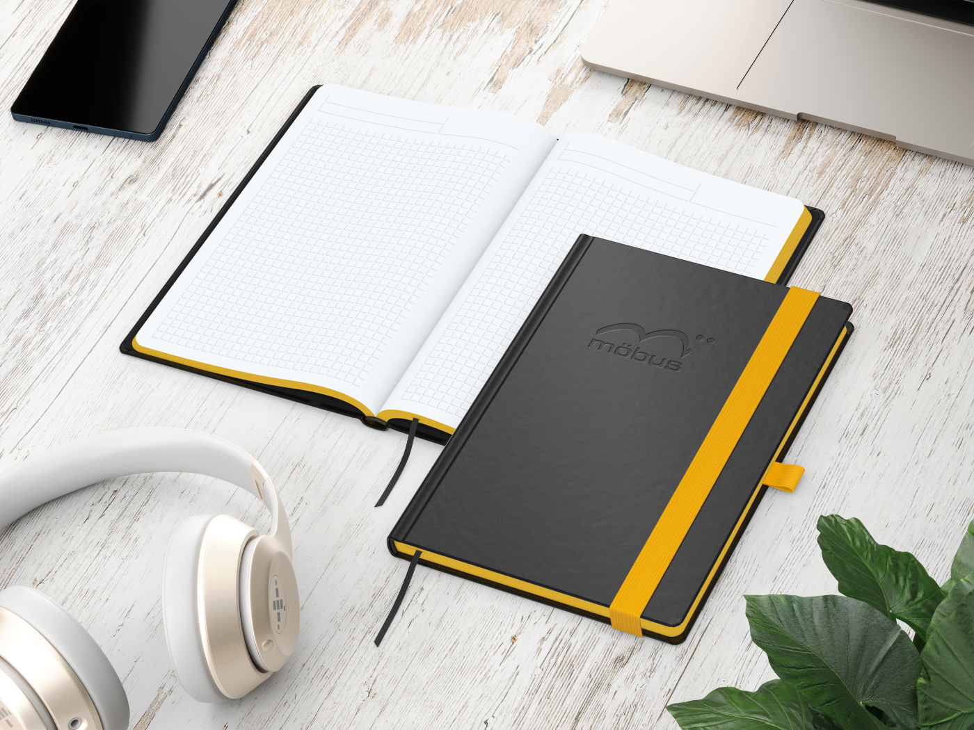 Notizbuch Hardcover Color-Book Ausstattung farbig