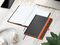 Notizbuch Hardcover Color-Book Ausstattung farbig, DIN A5, Lineatur Punktraster, Blindprägung inkl.