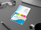 Haftmarker-Set Memo-Card Karton-Umschlag