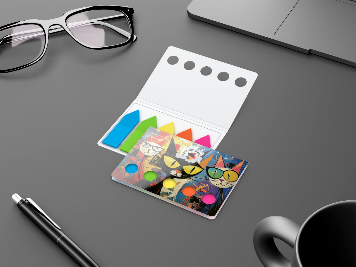 Haftmarker-Set Memo-Card Karton-Umschlag
