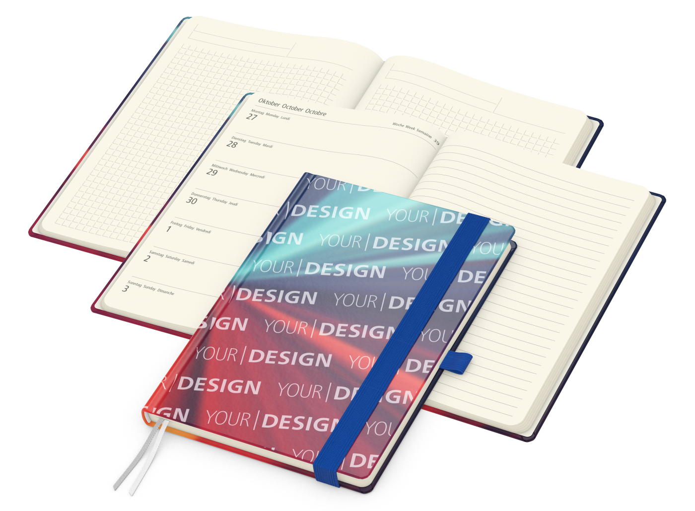 Wochenplaner Match-Hybrid Creme A5 Cover-Star Bestseller