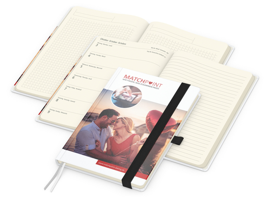 Wochenplaner Match-Hybrid Creme A5 Cover-Star Bestseller