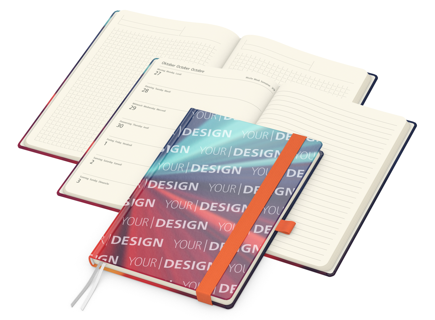 Wochenplaner Match-Hybrid Creme A5 Cover-Star Bestseller