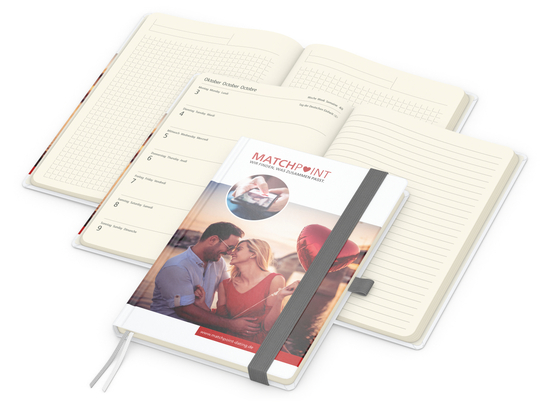 Wochenplaner Match-Hybrid Creme A5 Cover-Star Bestseller
