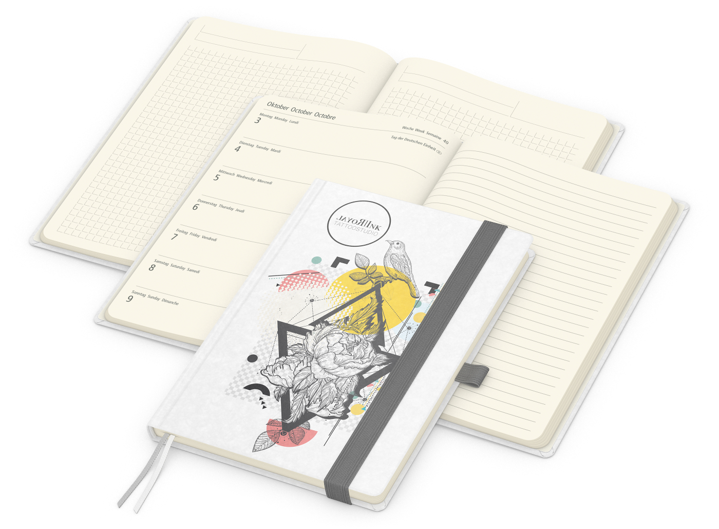 Wochenplaner Match-Hybrid Creme A5 Natura Bestseller