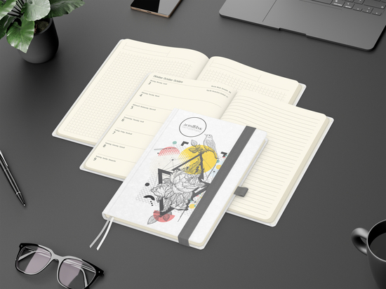 Wochenplaner Match-Hybrid Creme A5 Natura Bestseller