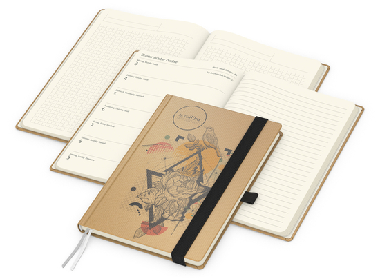 Wochenplaner Match-Hybrid Creme A5 Natura Bestseller