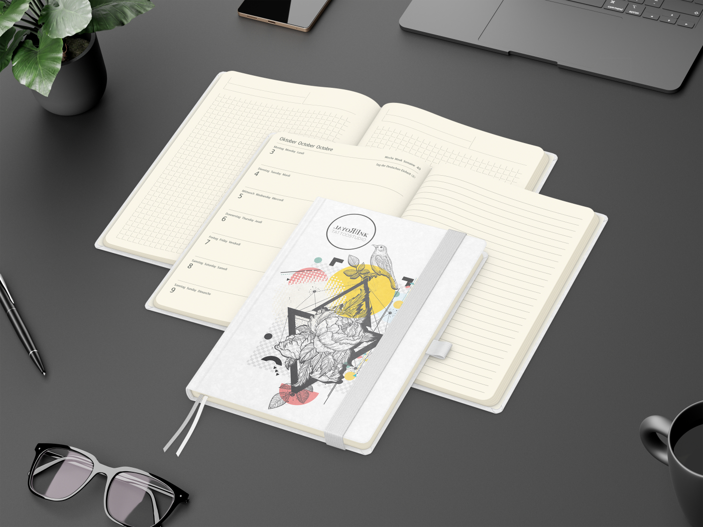 Wochenplaner Match-Hybrid Creme A5 Natura Bestseller