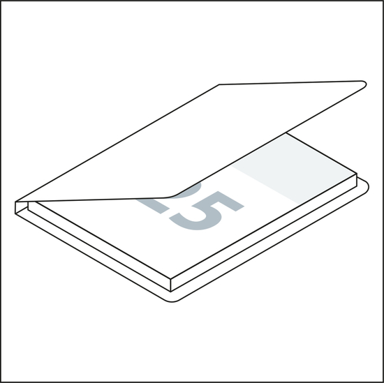 Haftnotizblock Memo-Card Format klein Karton-Umschlag