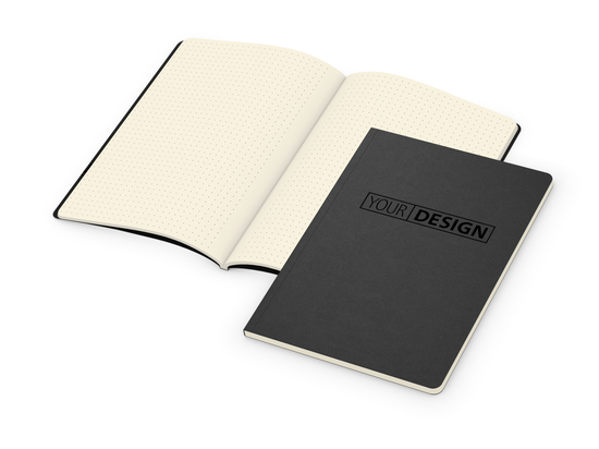 Notizbuch Copy-Book Seiten cremefarben Naturkarton-Softcover farbig
