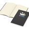 Notizbuch Copy-Book Seiten cremefarben Naturkarton-Softcover farbig, DIN A5, Lineatur Punktraster, Siebdruck-Digital inkl.