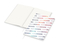 Notizbuch Note-Book RECYCLING Ecken spitz Papier-Hardcover individuell bedruckt