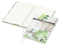 Notizbuch Note-Book RECYCLING Ecken spitz Papier-Hardcover individuell bedruckt, DIN A5, Lineatur Punktraster, Einband-Material recyceltes Naturpapier