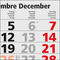 4-Monatskalender Mehrblock Quadro Light 4 mehrsprachig