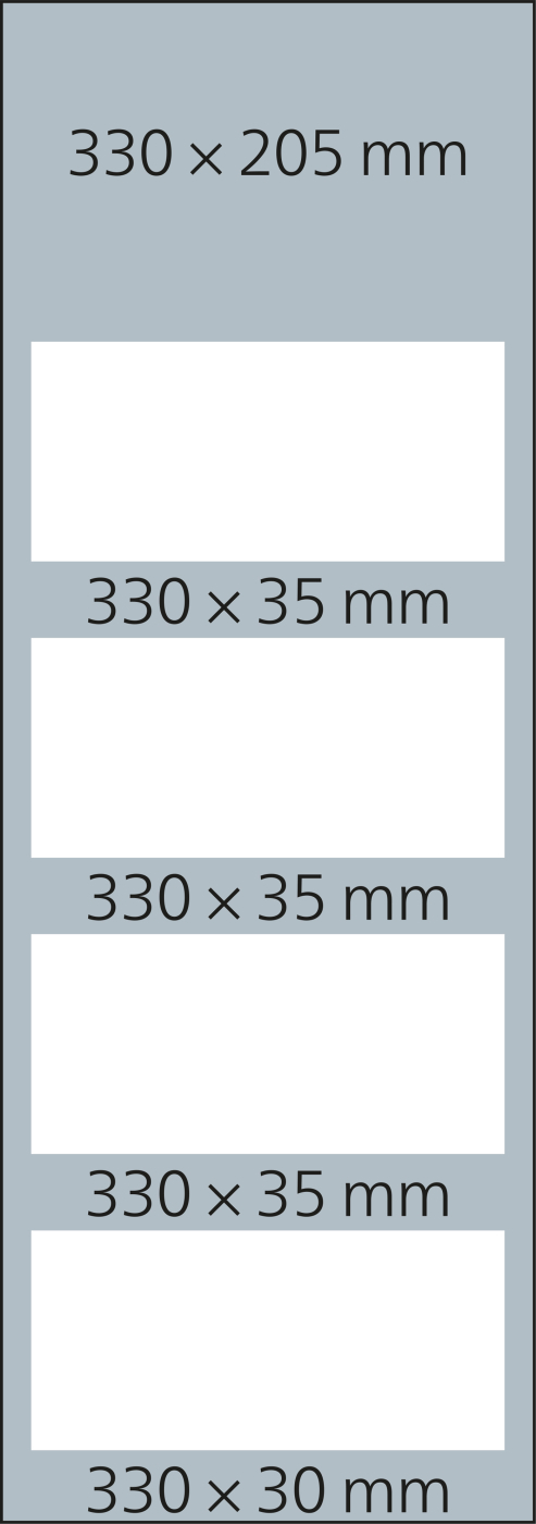 4-Monatskalender Mehrblock Quadro Light 4 mehrsprachig
