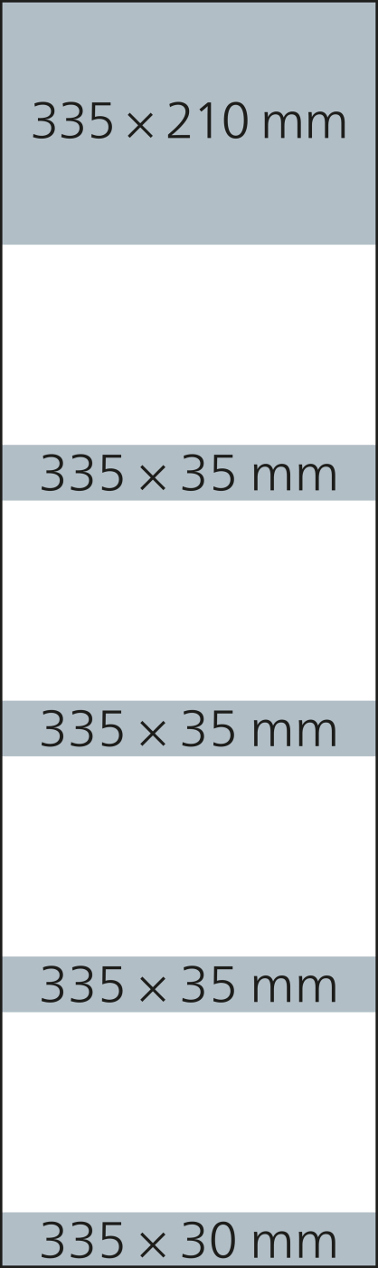4-Monatskalender Mehrblock Quadro 4 Post Extra-Breite 335 mm