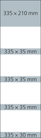 4-Monatskalender Mehrblock Quadro 4 Post Extra-Breite 335 mm