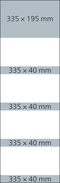 4-Monatskalender Mehrblock Quadro Wire-O 4 Wire-O-Bindung