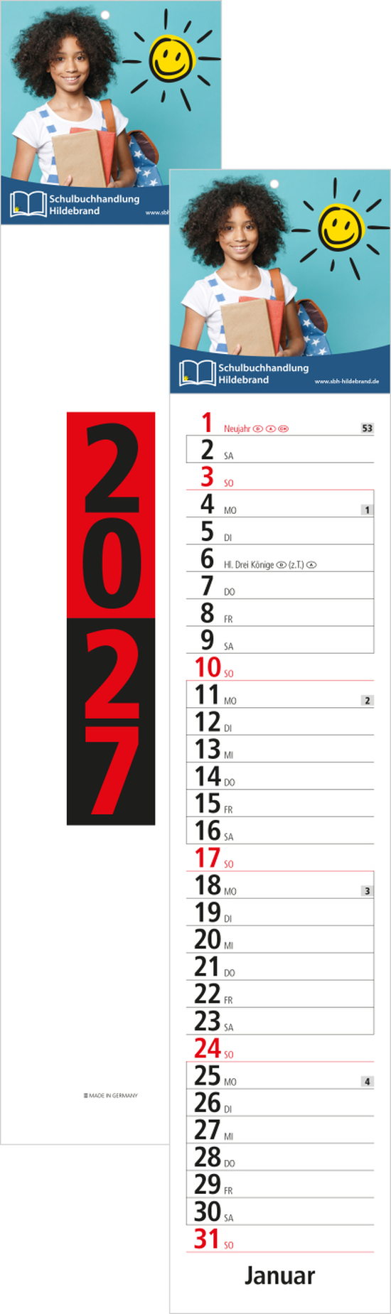 Streifenkalender Trend