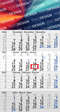 4-Monatskalender Einblatt Budget 4 Schrift modern