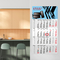 4-Monatskalender Einblatt Budget 4 EXPRESS Schrift modern